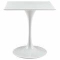 East End Imports Lippa 28 in. Wood Top Dining Table, White EEI-1123-WHI